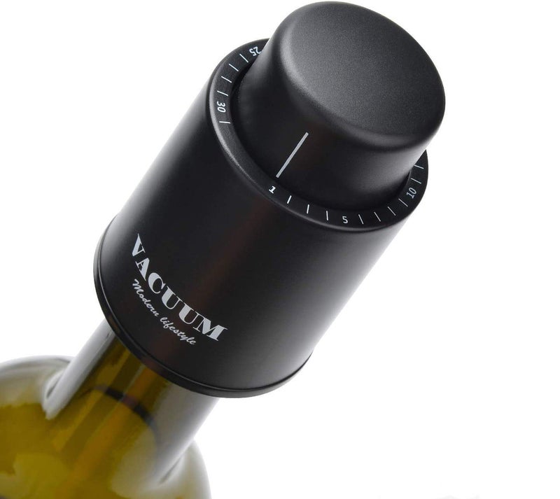 Sunwuun 1 PACK Wine Bottle Stoppers,Real Vacuum Champagne Stoppers,Reusable Wine Preserver,Wine Corks Keep Fresh,Best Gifts for Wine Lovers for Christmas Gifts - Image 1